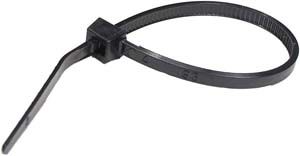 4" 18 lb. Economy Cable Ties - Black