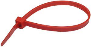 7.5" Standard 50 lb. Cable Ties - Red