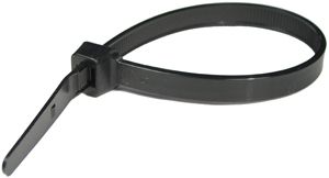 8" Heavy Duty Cable Ties - Black