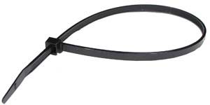 8" Intermediate 40 lb. Cable Ties - Black