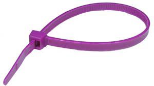 11" Standard 50 lb. Cable Ties - Purple