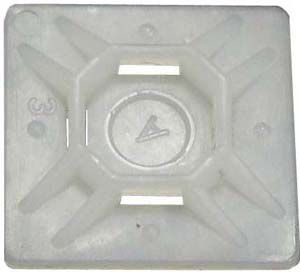 Adhesive-less #4 Mounting Pads For Cable Ties