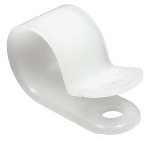 1/2" Natural Heavy Duty Nylon Cable Clamps