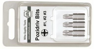 PoziDriv Insert Bit #1 - 3 x 25mm 3 Pk