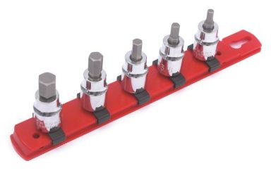 Hex Inch Socket Set 3/8" Sq Drive 5Pc