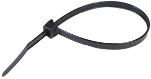 8" Clamp Style Cable Ties - Black