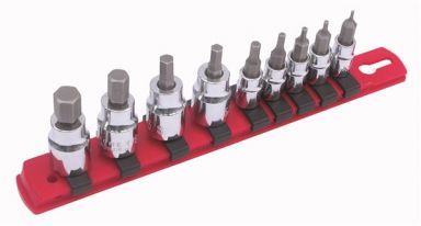 Hex Metric Bit Socket 9Pc 1.5-10mm