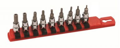 Security Hex Bit Socket 3/8 Sq Dr 9Pc