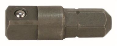 Hex to Square 1/4" Socket Bit Adapter