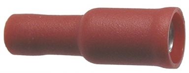 Female Bullet Connector Red 22-16 Wire Range .157" Tab Size