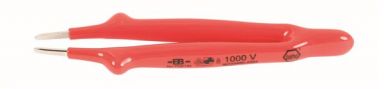 Insulated Tweezers Straight Blunt 6" Oal