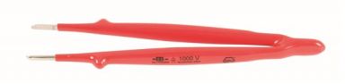 Insulated Tweezers Straight Blunt 8" Oal