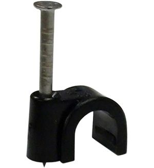 6mm Black Clips With Nails