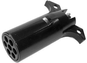 7-Way Male Plug to 4-way Flat Female Trailer Connector Adapter