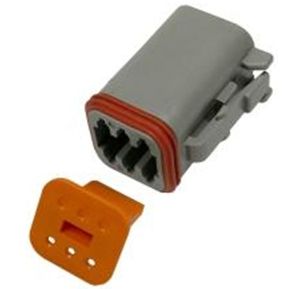 6-Way Male Deutsch Housings & Wedgelocks