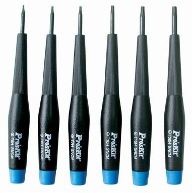 Precision Screwdriver Set 6 Pc. Security Star Tip