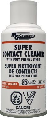 Super Contact Cleaner With Poly Phenyl Ether, 125 grams (4.4 oz) aerosol