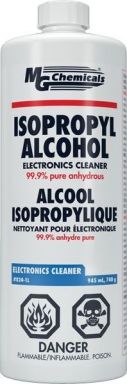 Isopropyl Alcohol (liquid), 1 litre (33 oz) liquid