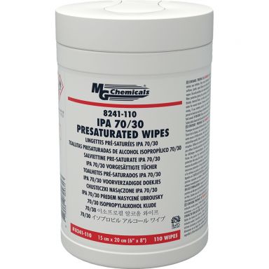 Multi Purpose 70% IPA Alcohol Wipes In Pop Up Tube - 110 wipes