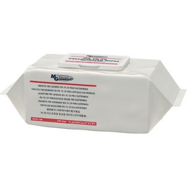 8241-140 Multi Purpose 70% IPA Alcohol Wipes In a soft pack containing 140 wipes