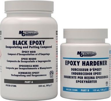 Encapsulating and Potting Epoxy Compound (Black), 375 ml (12 oz) liquid