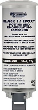 832HD - Dual Cartridge 50 mL (13.5 fl oz) 1:1 EPOXY POTTING AND ENCAPSULATING COMPOUND