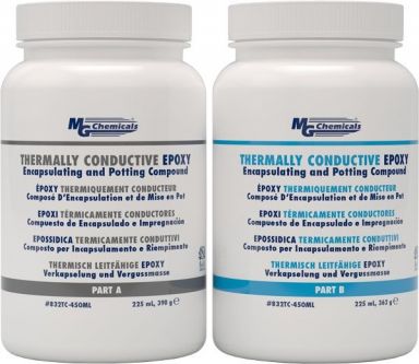 Black Thermally Conductive Epoxy Encapsulating & Potting Compound, 450 ml (16 oz) liquid