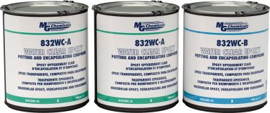 832WC-3L - Optical Clear Epoxy, Potting and Encapsulating Compound - Liquid, 2.7 L (2.85 qt)