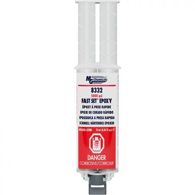 Fast Set Epoxy, 25 ml (0.85 oz) Dual Syringes