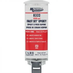 8332-50ML - Adhesive - Fast Setting Epoxy - Dual Syringe Dual syringe 50 ml (1.55 fl.oz)