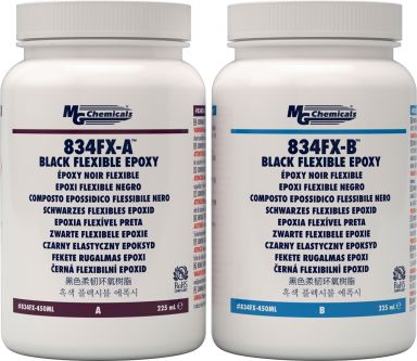 834FX-450ML - Epoxy - Black, Flexible  Thermally Conductive  Flame Retardant Encapsulating & Pot