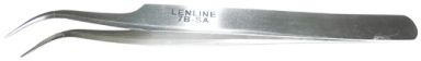 Curved Fine Point Serrated Tip Tweezers