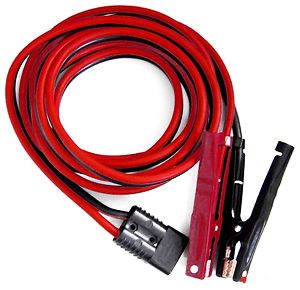 4 AWG 400A 25' Clamp To Plug Modular Booster Cables
