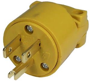Industrial Grade Yellow Electrical Plug