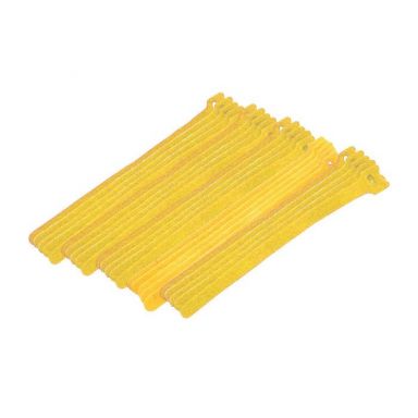 Cable Tie - Hook Tape - 8" Yellow - 25 pk