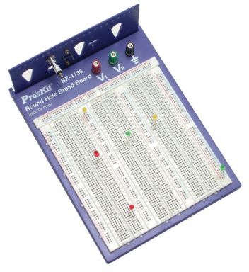 Round Hole Breadboard - 2420 Tie Points