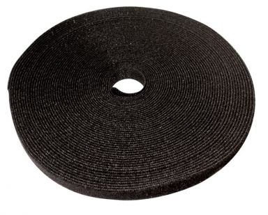 Hook and Loop Tape - Black (50 ft per roll)