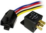 24V DC 40/30A Mini Relay & Pigtail Combo Pack (1 Pair)