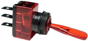 16A 12V On-Off Illuminated SPST Toggle Switch