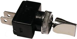 16A 12V SPST Duckbill Switch - Chrome