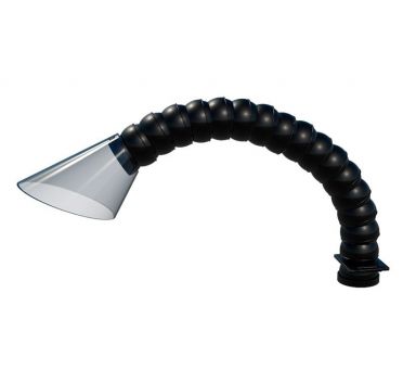 AA006 Unit Mounted Flex-Arm with slide gate for Fume Extraction system