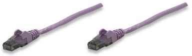 Purple Network Cable, Cat6, UTP RJ-45 Male / RJ-45 Male