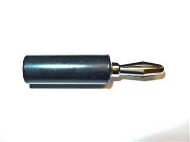 Black Solderless Banana Plug