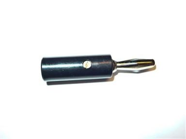 Black Set Screw Banana Plug