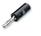 Black Set Screw Stackable Banana Plug