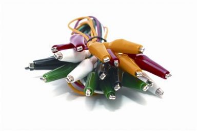 Multi-color Insulated "Alligator" Lead Set - 10 leads