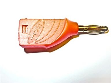 Red Unshrouded Stackable Banana Plug