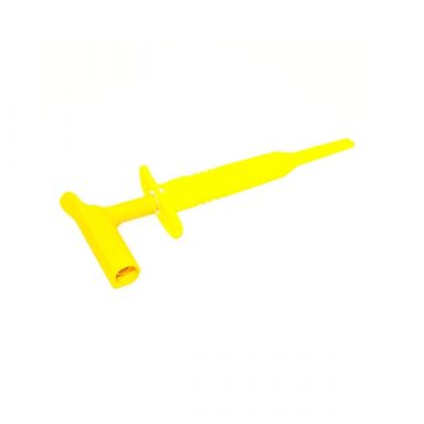 Yellow Right Angle Insulated Plunger Hook Clip