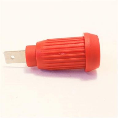Red Pressfit Insulated Banana Jack-Spade Lug Connection