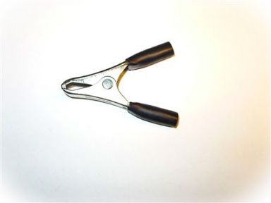 Black Micro-Plier-Type Steel Clip, 15 Amp
